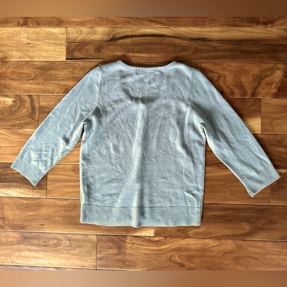 Unity World Wear Grey Button Up Cardigan Sweater size Large - Picture 4 of 4